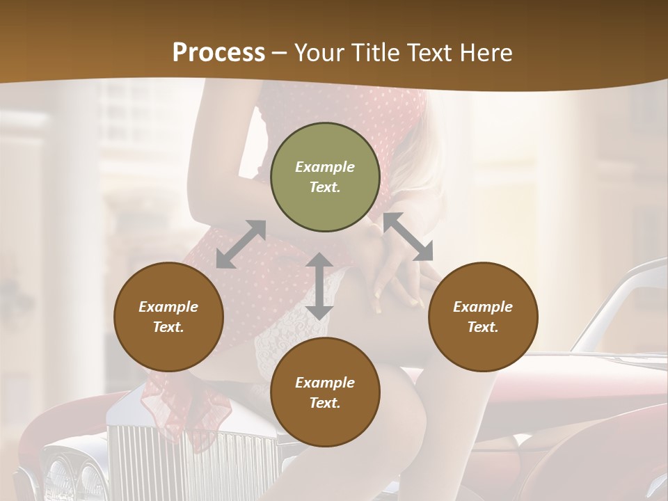 Pin Up Car Girls PowerPoint Template