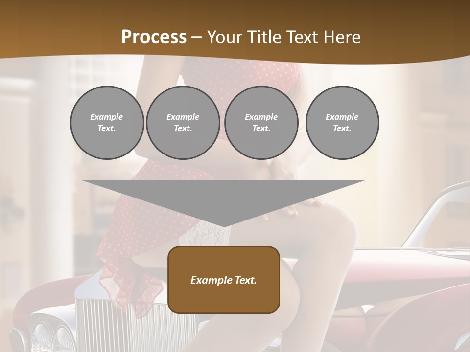 Pin Up Car Girls PowerPoint Template