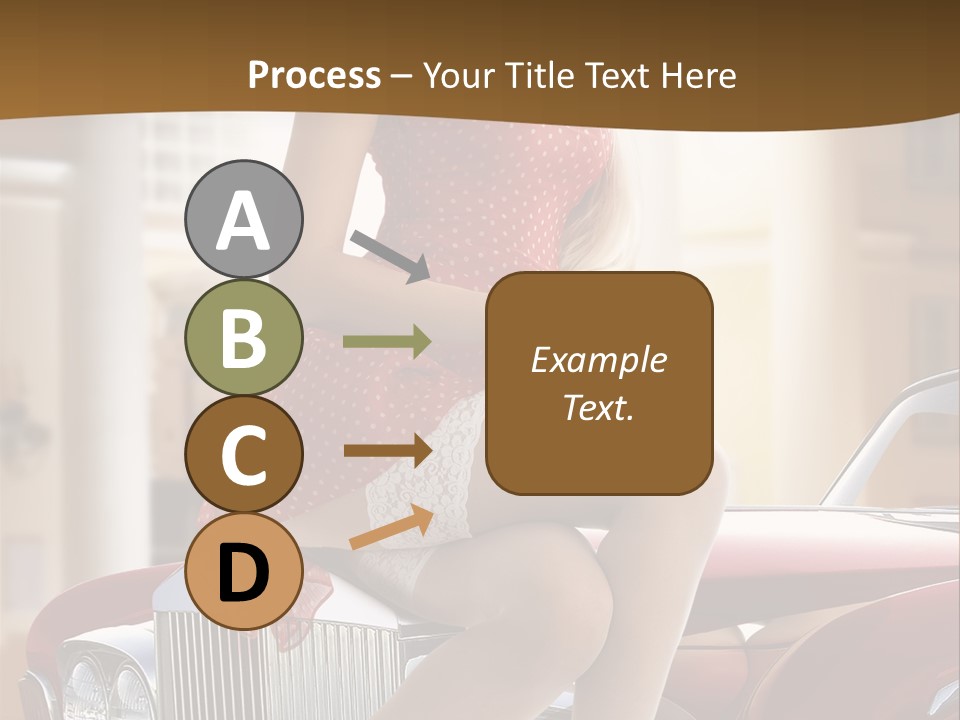 Pin Up Car Girls PowerPoint Template