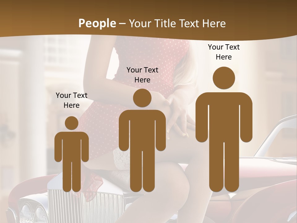 Pin Up Car Girls PowerPoint Template