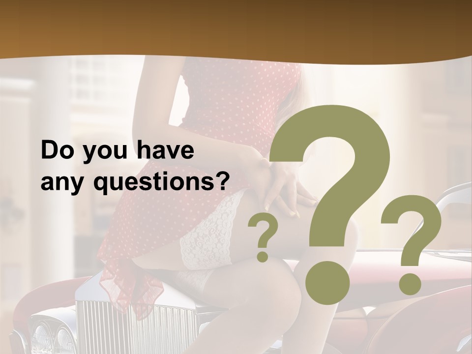 Pin Up Car Girls PowerPoint Template