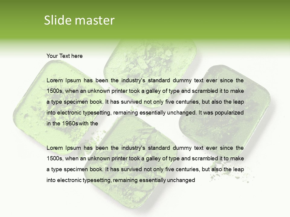 Broken Eyeshadow PowerPoint Template