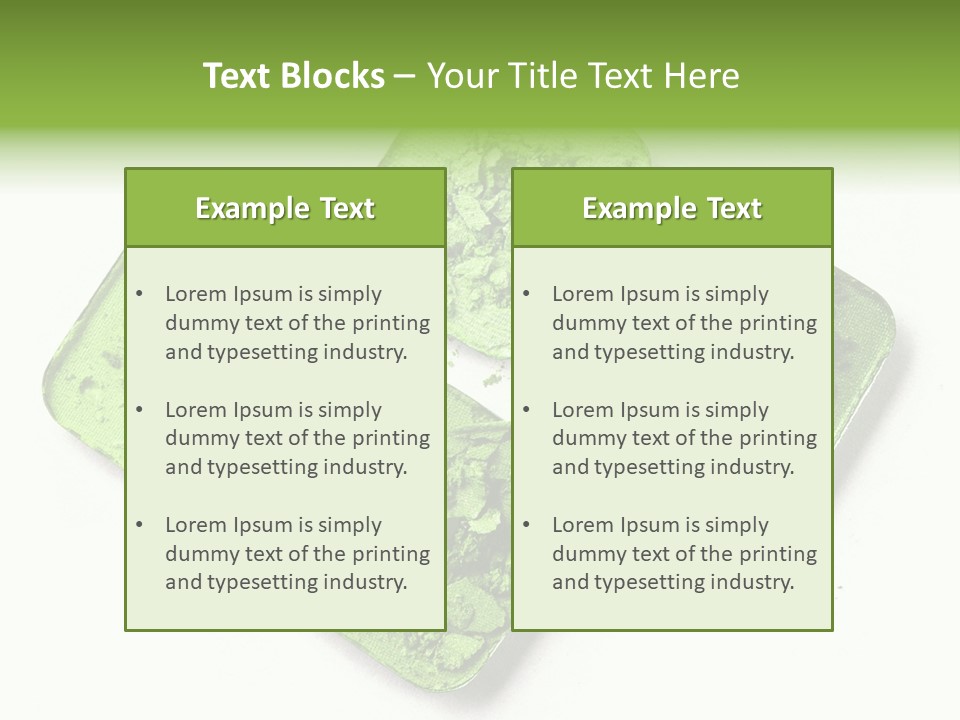 Broken Eyeshadow PowerPoint Template