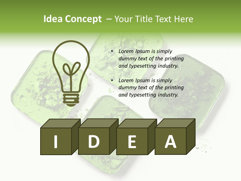 Broken Eyeshadow PowerPoint Template