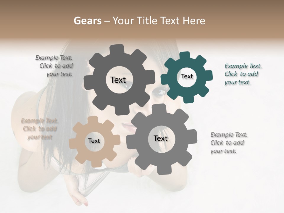 Skincare Young Pyjamas PowerPoint Template