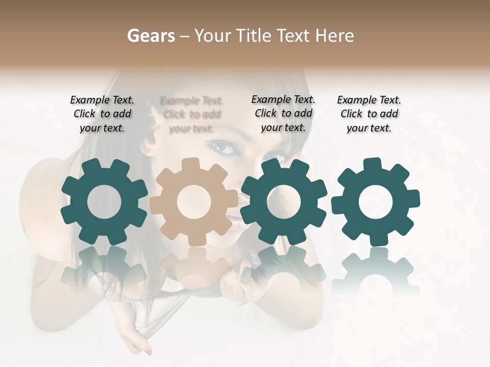 Skincare Young Pyjamas PowerPoint Template