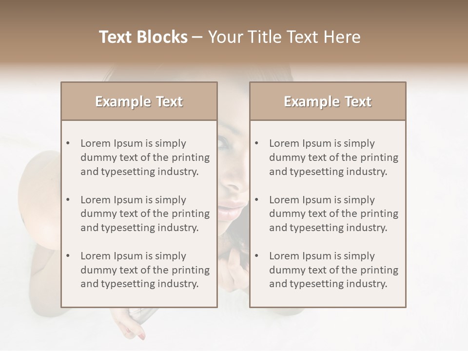 Skincare Young Pyjamas PowerPoint Template