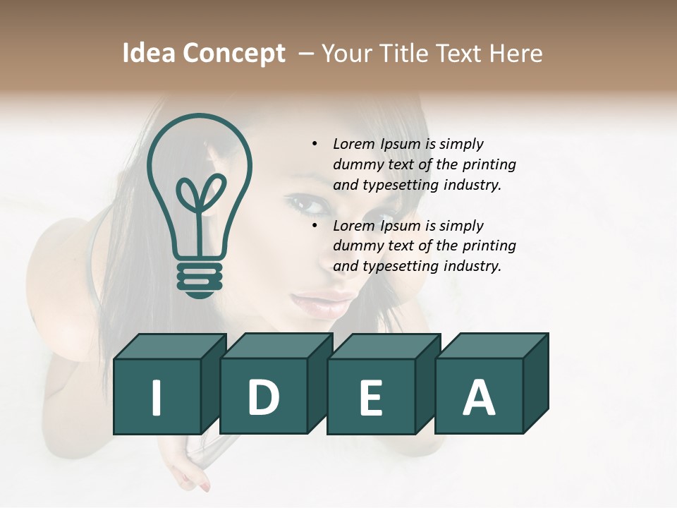 Skincare Young Pyjamas PowerPoint Template