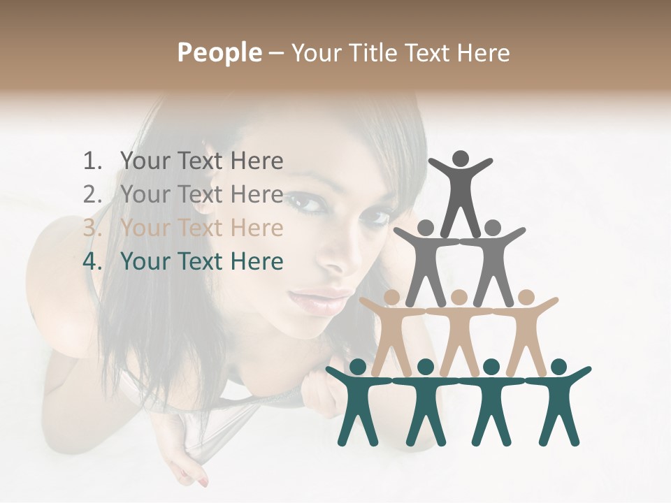 Skincare Young Pyjamas PowerPoint Template