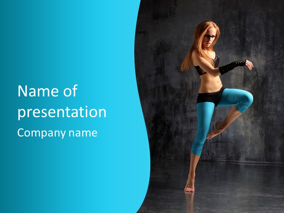 Motion Performance Fitness PowerPoint Template