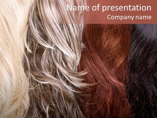 Color Hair Texture PowerPoint Template