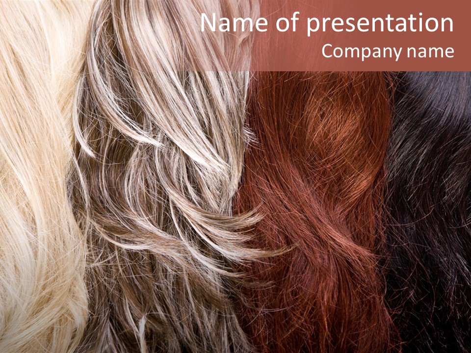 Color Hair Texture PowerPoint Template