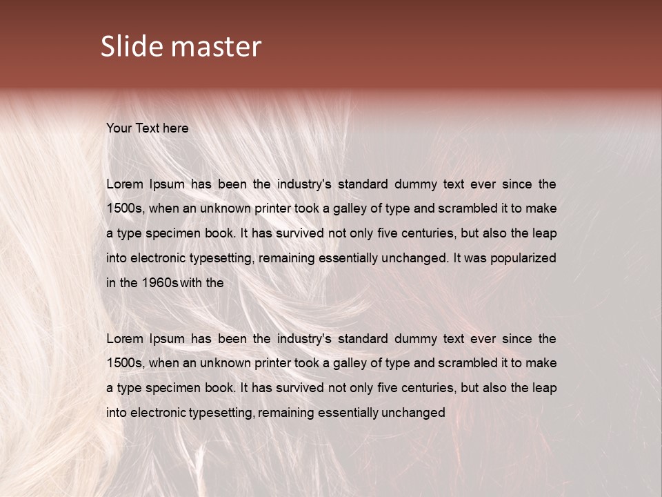 Color Hair Texture PowerPoint Template