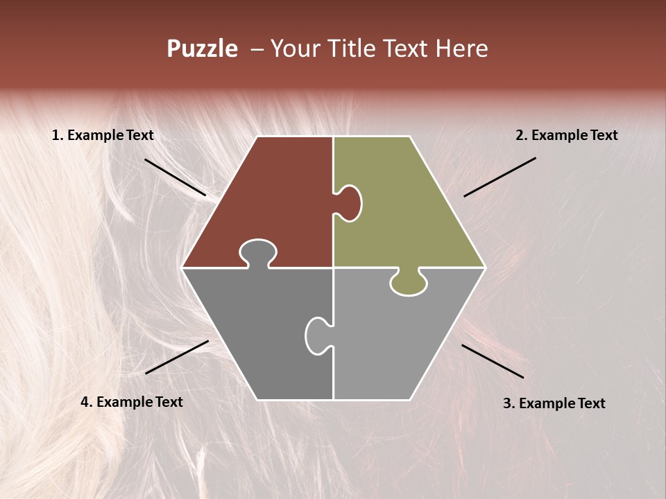 Color Hair Texture PowerPoint Template