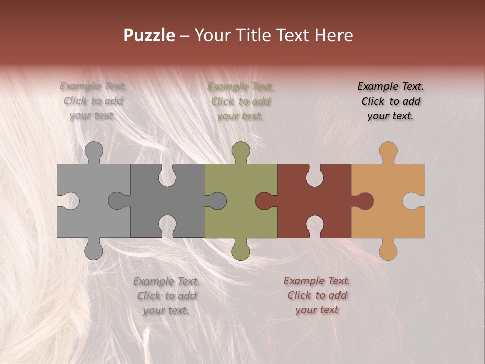 Color Hair Texture PowerPoint Template