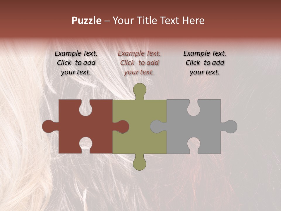 Color Hair Texture PowerPoint Template