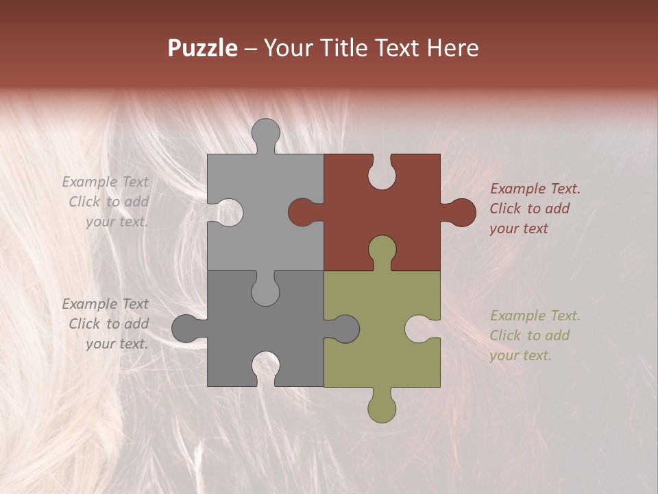 Color Hair Texture PowerPoint Template