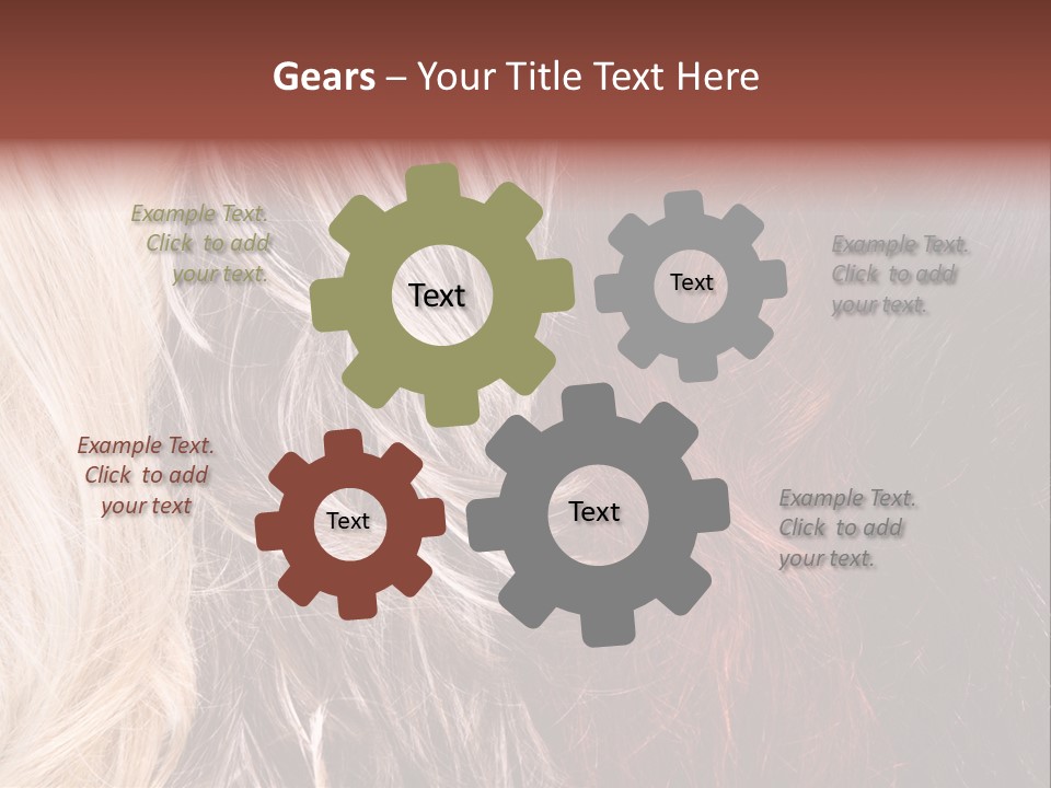 Color Hair Texture PowerPoint Template