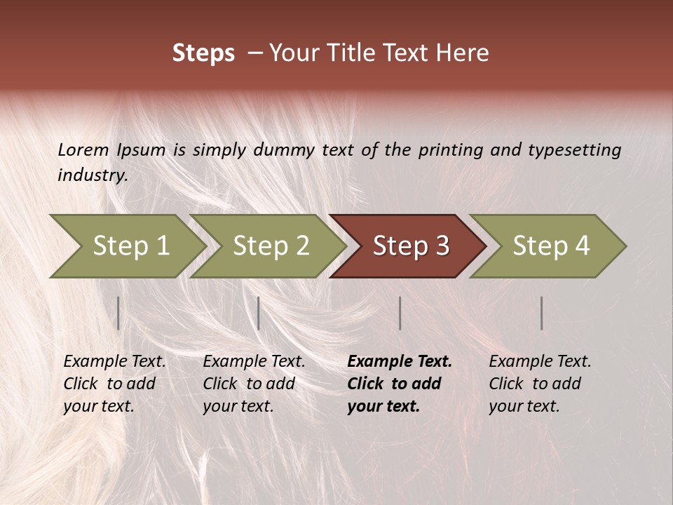 Color Hair Texture PowerPoint Template