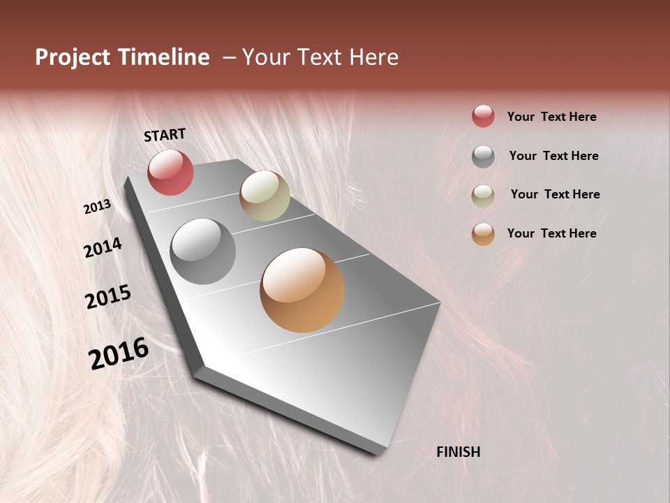 Color Hair Texture PowerPoint Template