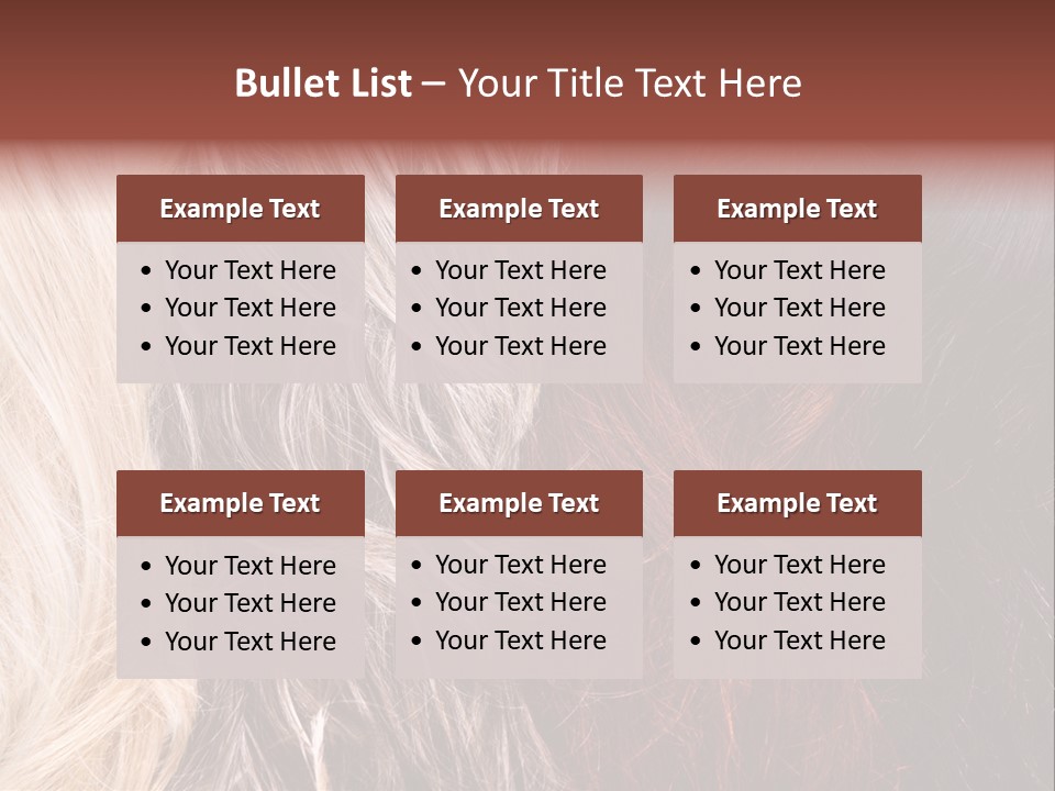 Color Hair Texture PowerPoint Template