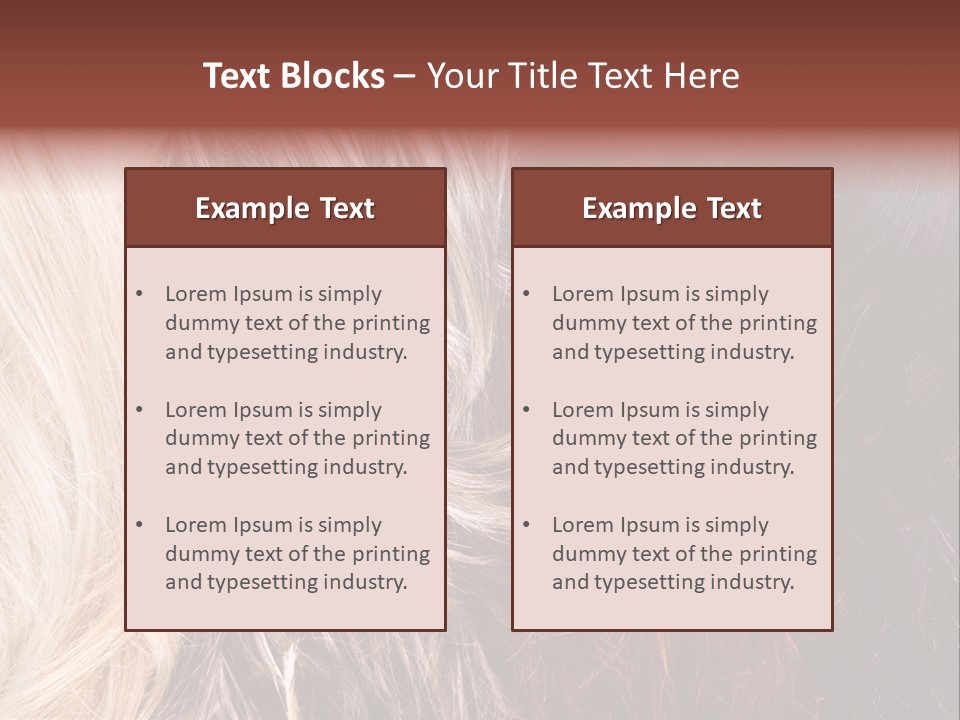 Color Hair Texture PowerPoint Template