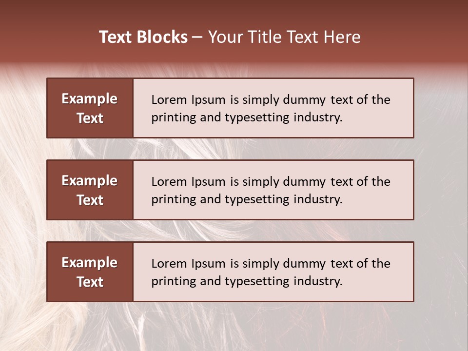 Color Hair Texture PowerPoint Template