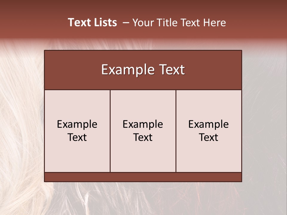 Color Hair Texture PowerPoint Template