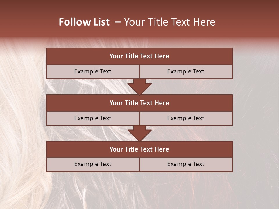 Color Hair Texture PowerPoint Template