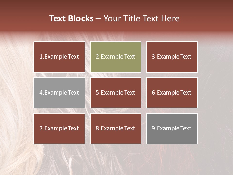 Color Hair Texture PowerPoint Template