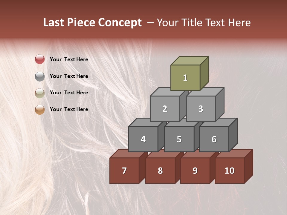 Color Hair Texture PowerPoint Template