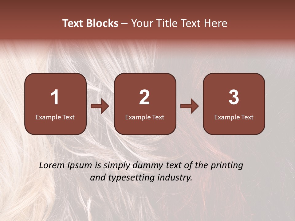 Color Hair Texture PowerPoint Template