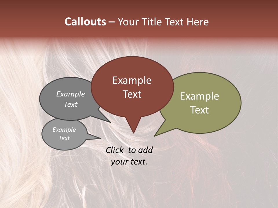 Color Hair Texture PowerPoint Template