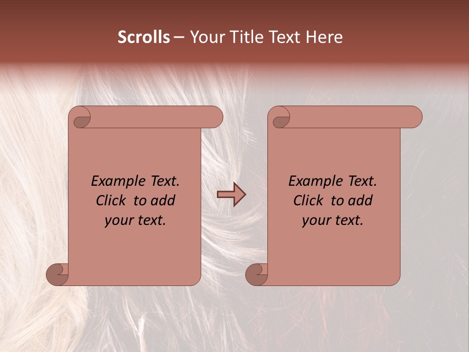 Color Hair Texture PowerPoint Template