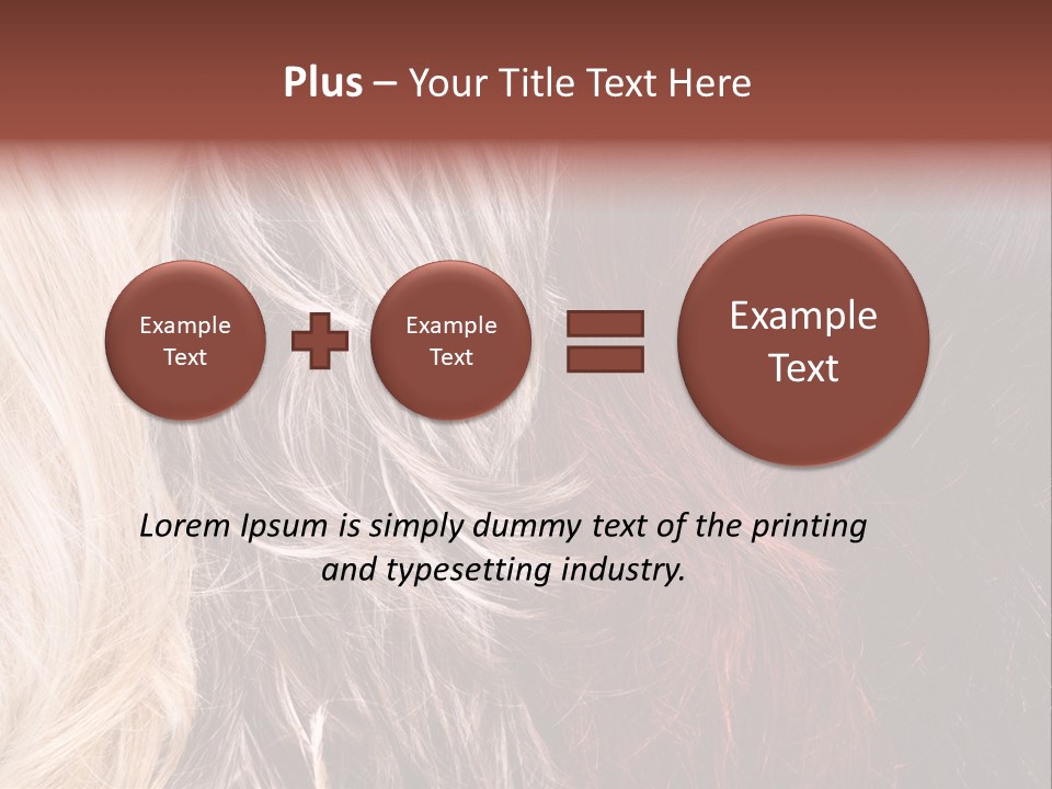 Color Hair Texture PowerPoint Template