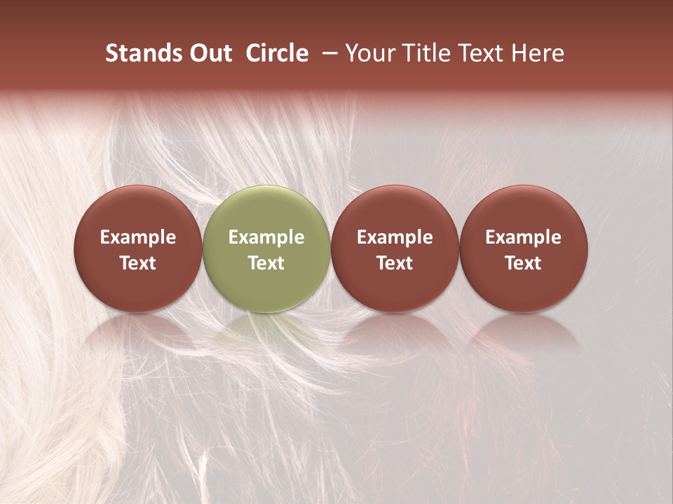 Color Hair Texture PowerPoint Template