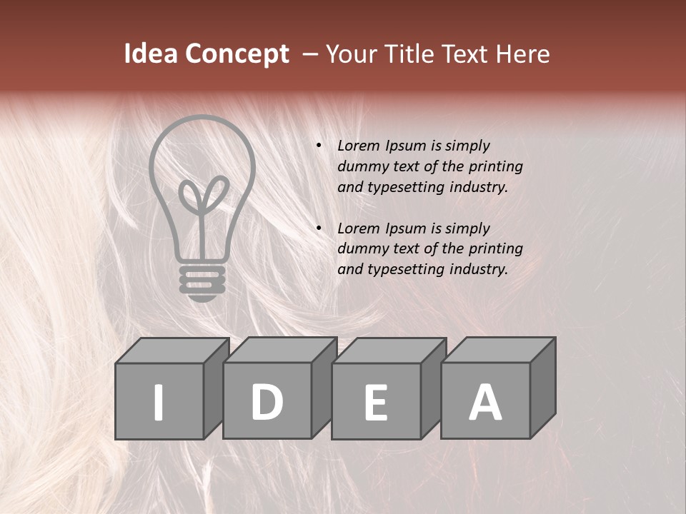 Color Hair Texture PowerPoint Template