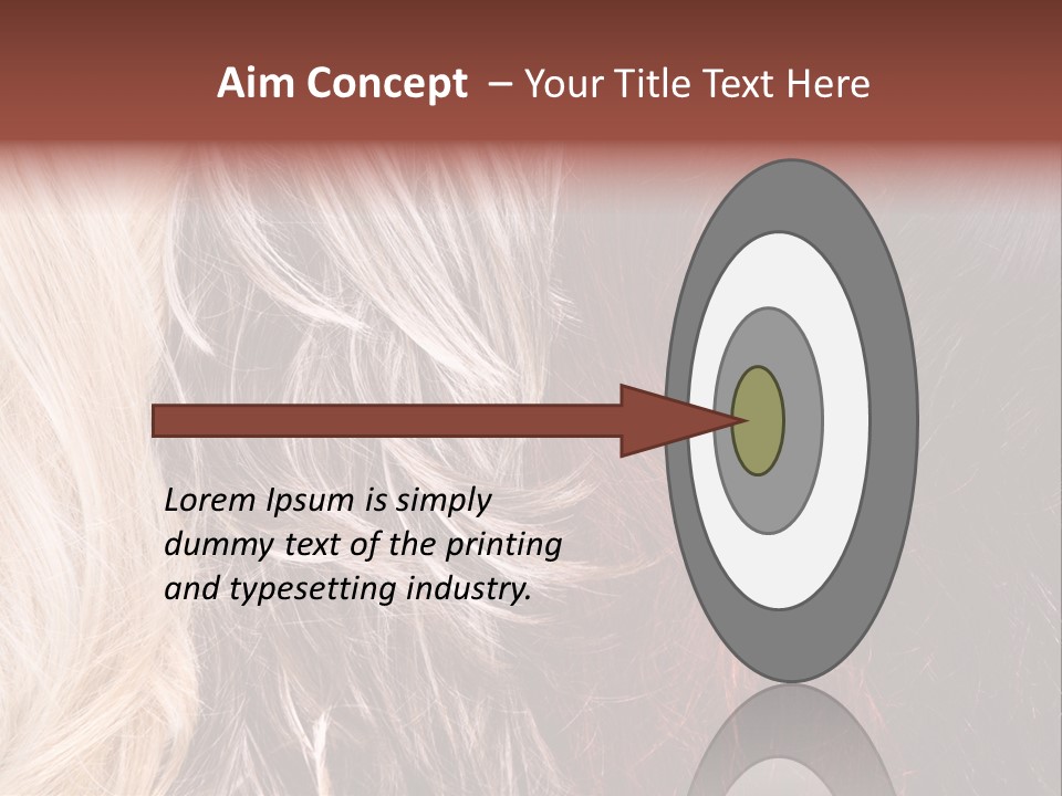 Color Hair Texture PowerPoint Template