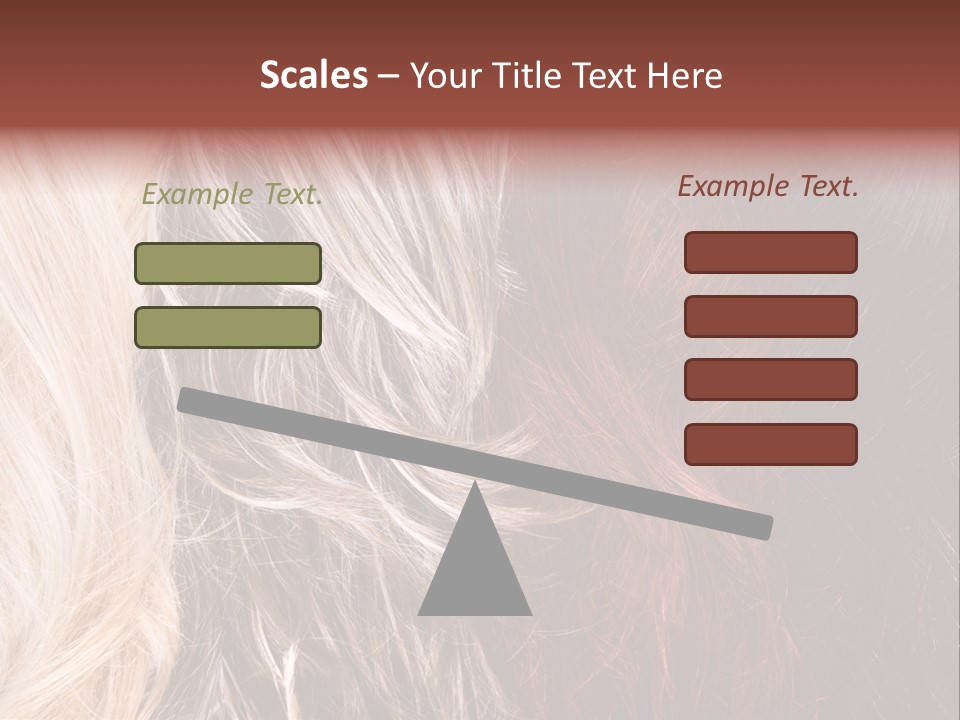 Color Hair Texture PowerPoint Template