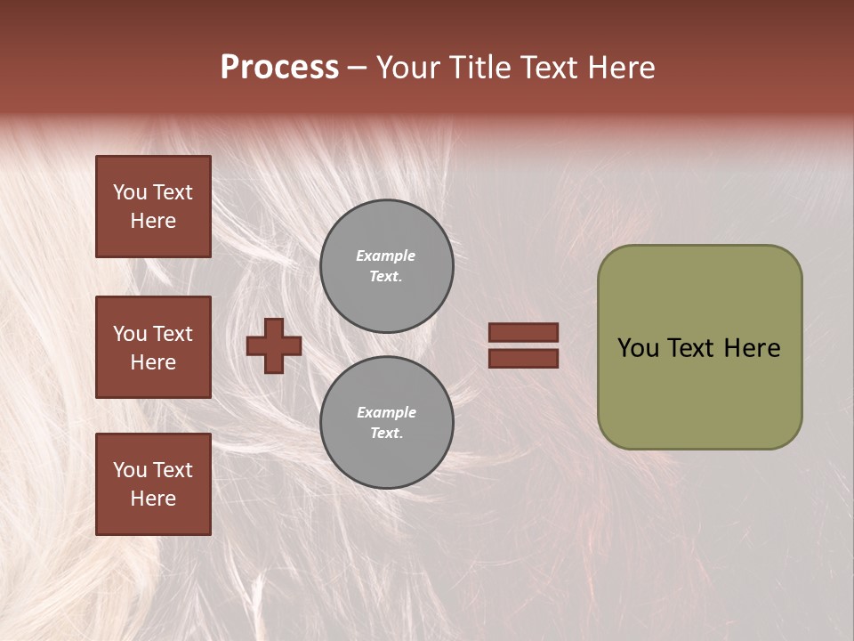 Color Hair Texture PowerPoint Template