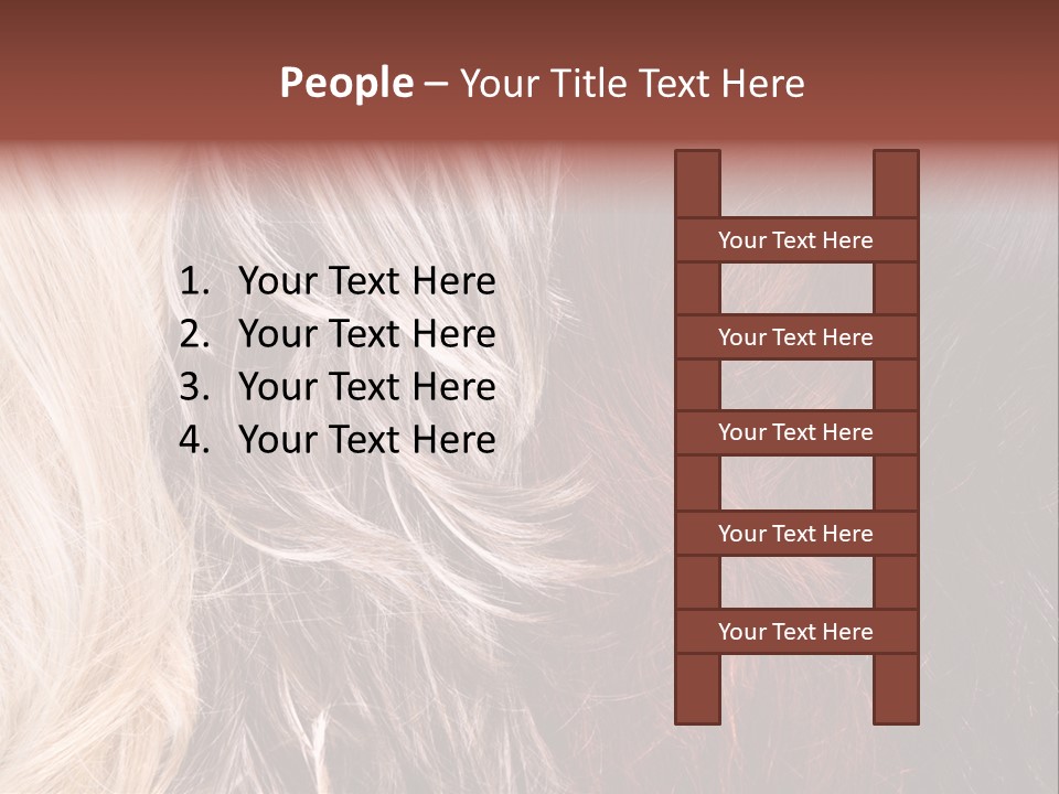 Color Hair Texture PowerPoint Template