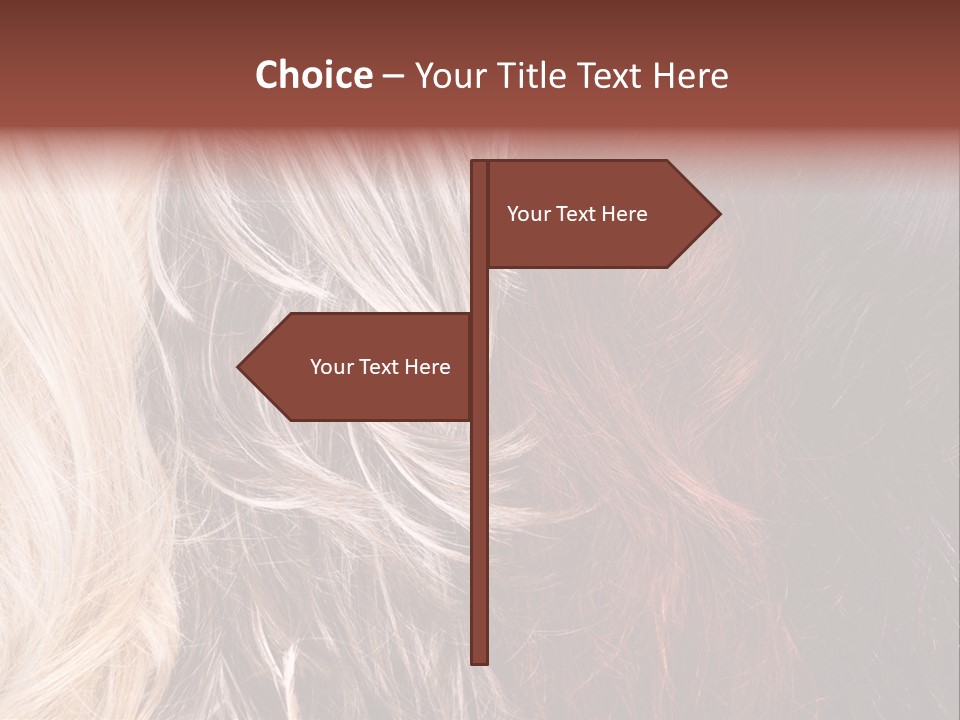 Color Hair Texture PowerPoint Template