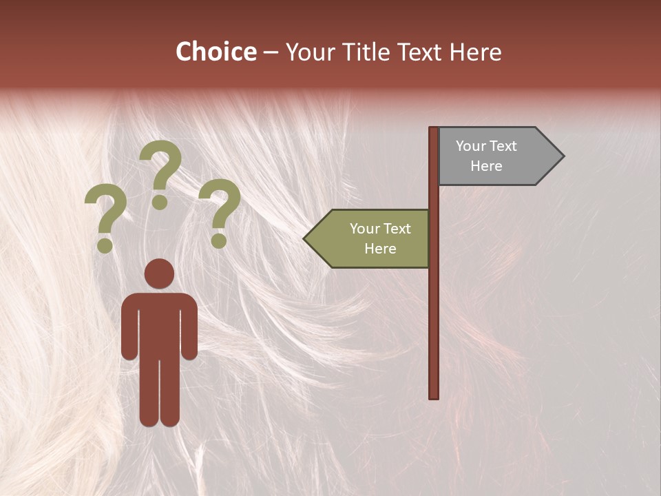 Color Hair Texture PowerPoint Template