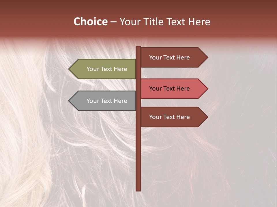 Color Hair Texture PowerPoint Template