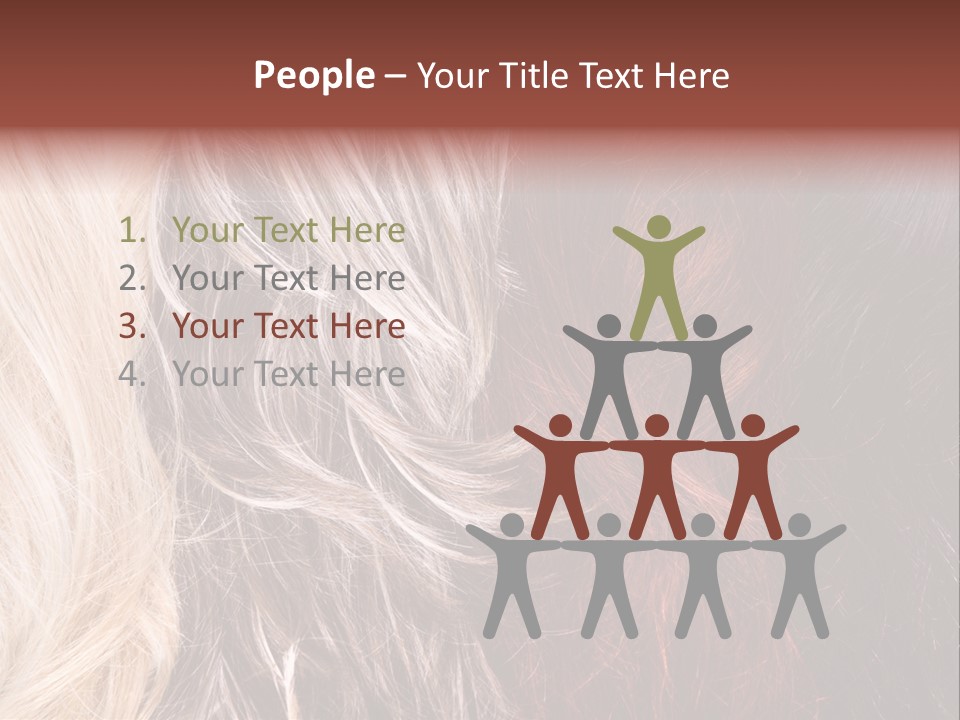 Color Hair Texture PowerPoint Template
