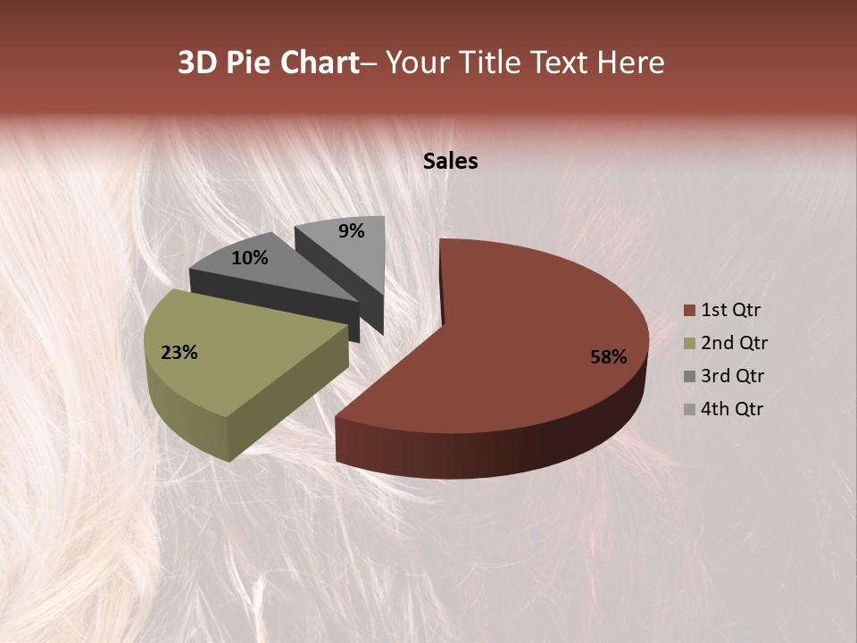 Color Hair Texture PowerPoint Template