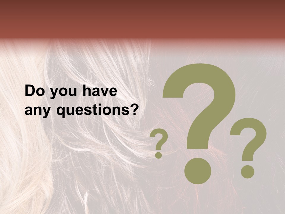 Color Hair Texture PowerPoint Template