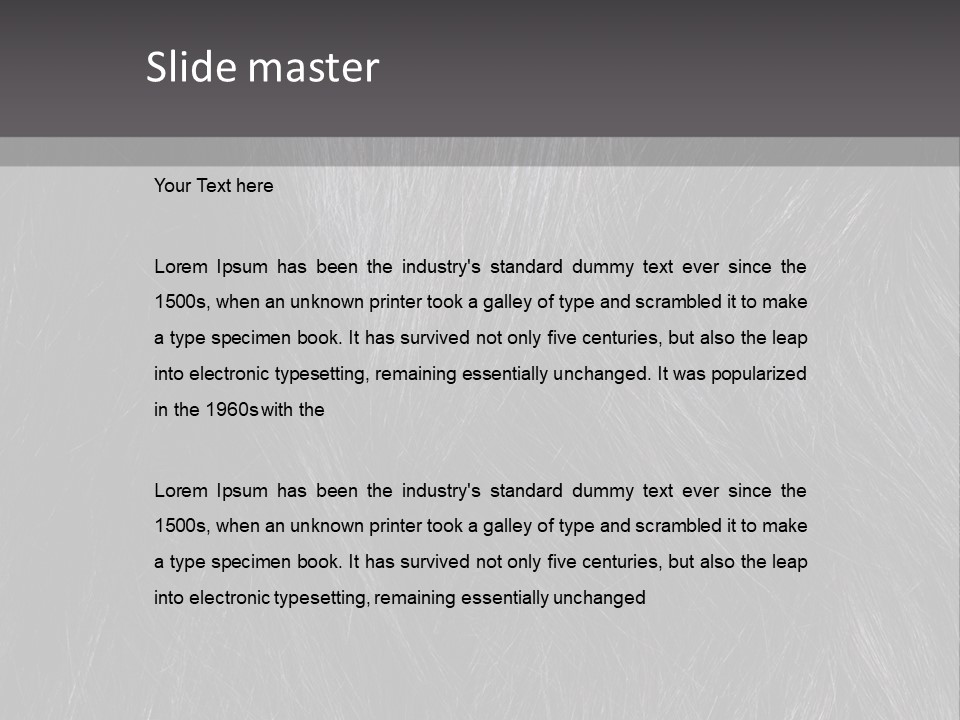 Salon Fashion Uncombed PowerPoint Template