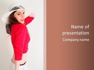 Head Female Nice PowerPoint Template