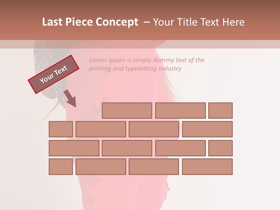 Head Female Nice PowerPoint Template